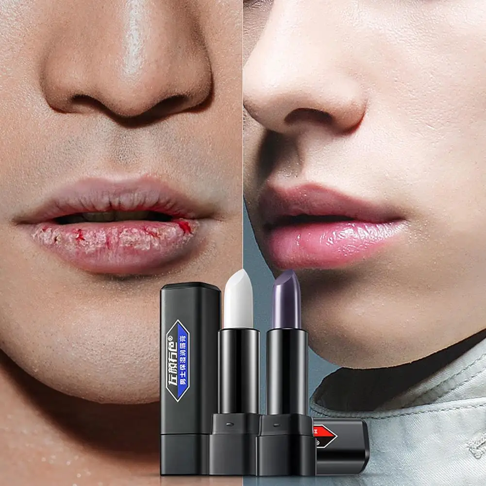 

3.8g Long Lasting Men Makeup Lip Balm Moisturizing Lipstick Repairing Dryness Cosmetic Lip Stick Beauty Tool 1Pc