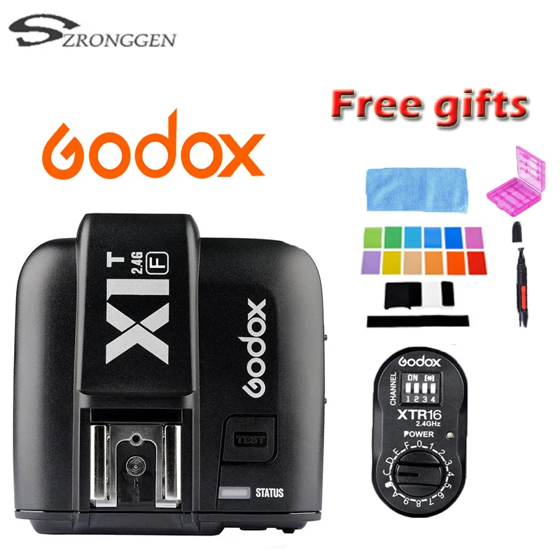 

Godox X1T-F TTL Wireless tigger+XTR-16 Wireless 2.4G Control Flash for Fujifilm camera flash AD360 AD360II DE/QT/DP/QS/GS/GT