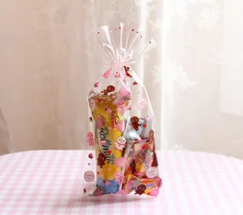 

100pcs/lot Gingerbread Clear Cookie Bag,Christmas Bakery Gift Cellophane Bag,Plastic Cello,11x23 CM