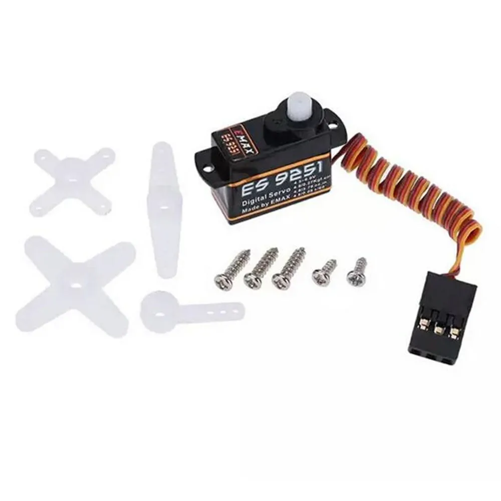 Цифровой мини серводвигатель EMAX ES9051 4 3 г пластиковая шестерня крутящий момент 0 8
