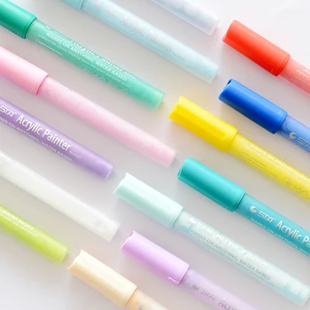 

1 Piece 28 Colors Waterproof Acrylic Painter Water Based Marker on Glass Cloth Drawing DIY Acrylic Marker Permanent Marker