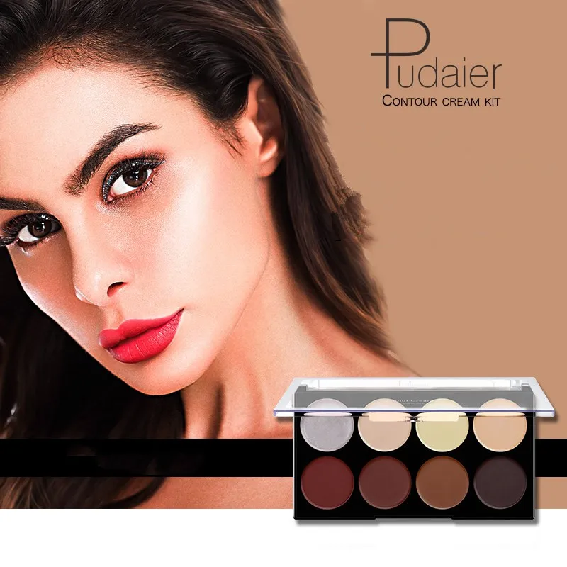 

Pudaier 8 Color Contour Cream Kit Palette Three-dimensional Shadow Baking Concealer High-gloss Face Cream Palette Makeup