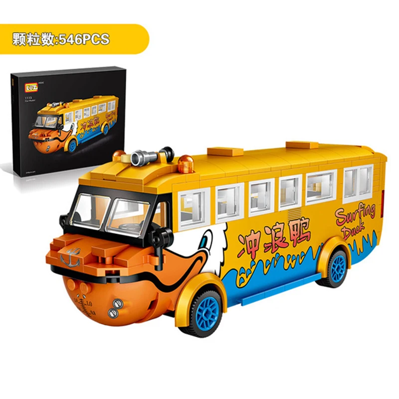 

492-546PCS Mini Car Model Building Blocks Sightseeing Car Toy Miniature Kid Building Toys For Children Compatible