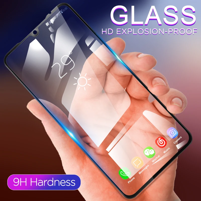 

Tempered Glass Full Cover For Redmi K20 Pro 7 Go Note 7 6 5 Pro Screen Protector For Xiaomi Mi 9 SE 8 Lite F1 Explosion-proof