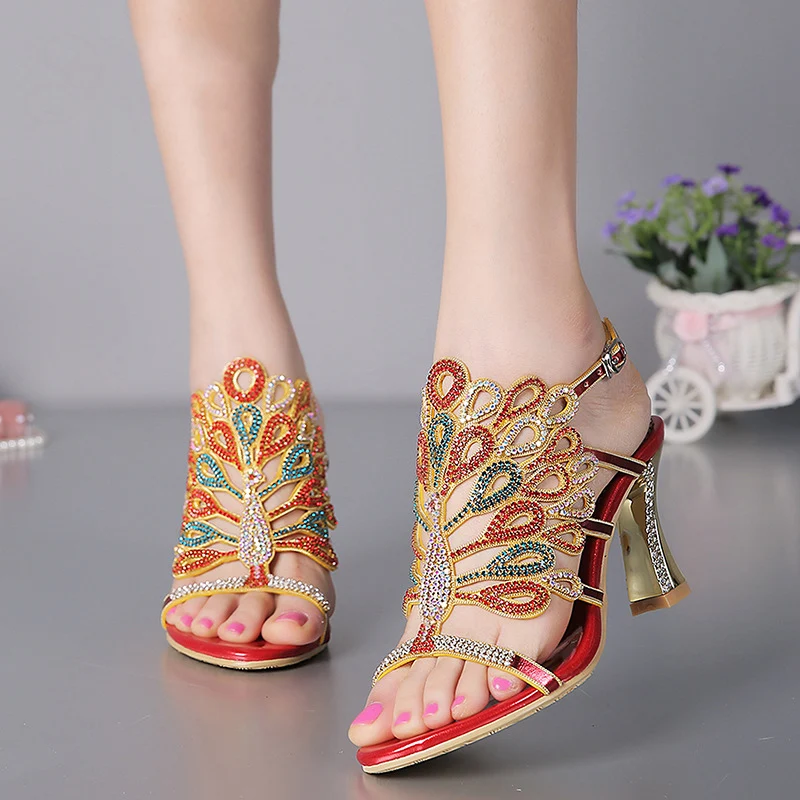 2018 Comfortable Summer Women's Rhinestone Wedding Shoes Size 11 Luxury Leather Sandals High Heels 2018 Comfortable Summer Women's Rhinestone Wedding Shoes Size 11 Luxury Leather Sandals High Heels