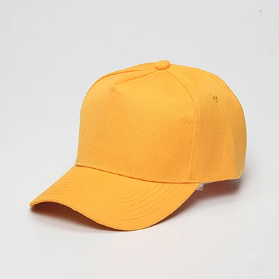 Бейсболка на заказ, 5 панелей, Дальнобойщик, застежка кепки, лента, регулируемая шапка, логотип, печать на заказ, текстовое изображение, персонализированная - Цвет: Цвет: желтый