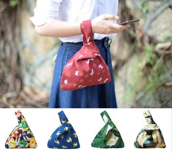 

Little Paris hand made hand bag reversible women's drawstring Bag mobile phone key bag student handbag