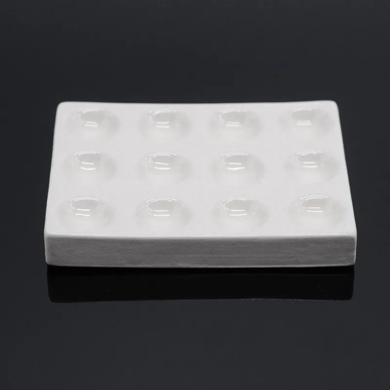 Dental lab Porcelain Mixing Watering Moisturizing plate 12 Slot Ceramic