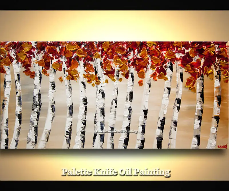 

Hand painted Canvas Oil painting Wall Pictures for Living room wall decor art canvas painting palette knife landscape 34