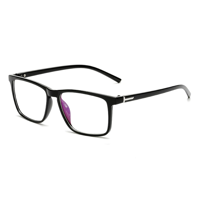 Женская сексуальная фиолетовая оправа для очков квадратная рамка для очков прозрачные линзы черные оправы для очков женские гафы de grau 8099 - Цвет оправы: bright black