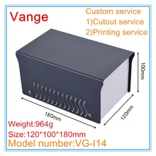 1 шт/партия PCB дизайн Электрический проект чехол 120*100*180 мм железный лист Клеммная коробка diy корпус для провода соединителя продукта