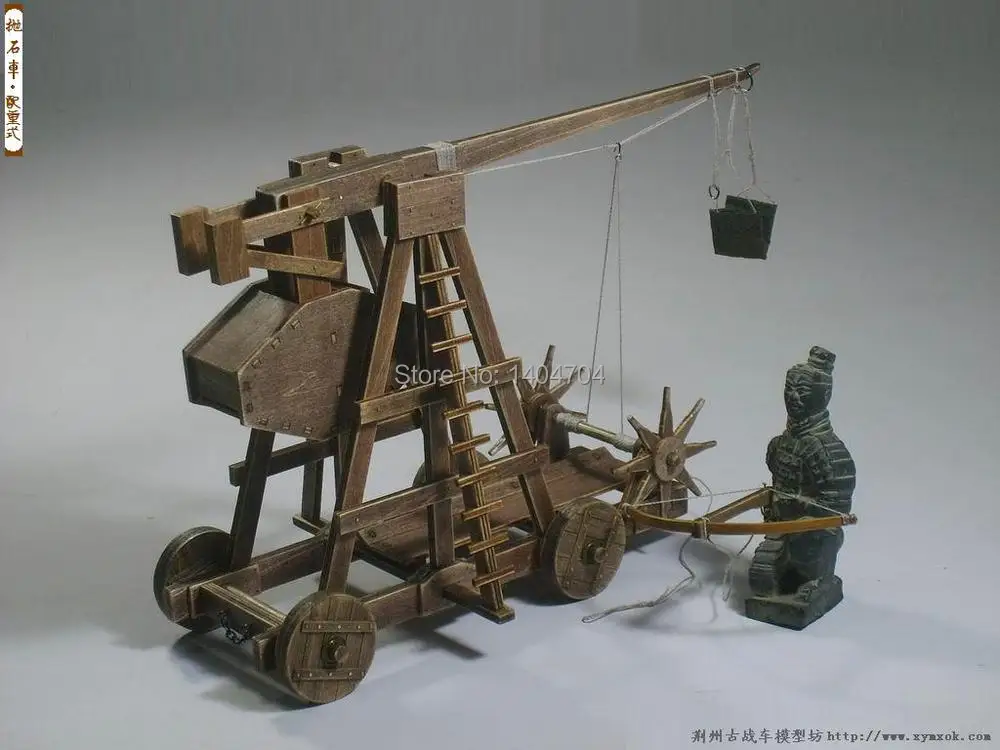 Классические древние колесницы Эра империй модельные наборы Trebuchet-тяжелая катапульта модель Инструкция на английском языке