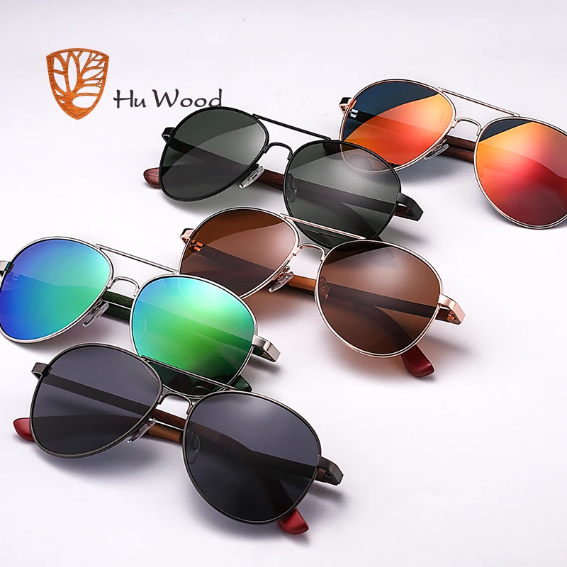 HU WOOD 2019 брендовые дизайнерские женские солнцезащитные очки с поляризационными
