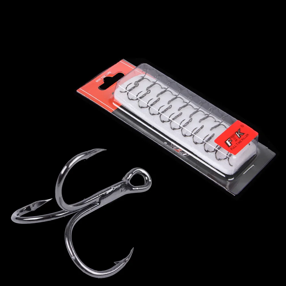 FTK Fishing Hook Baitholder Wobblers Gig Fly Tying Treble Hook Bass