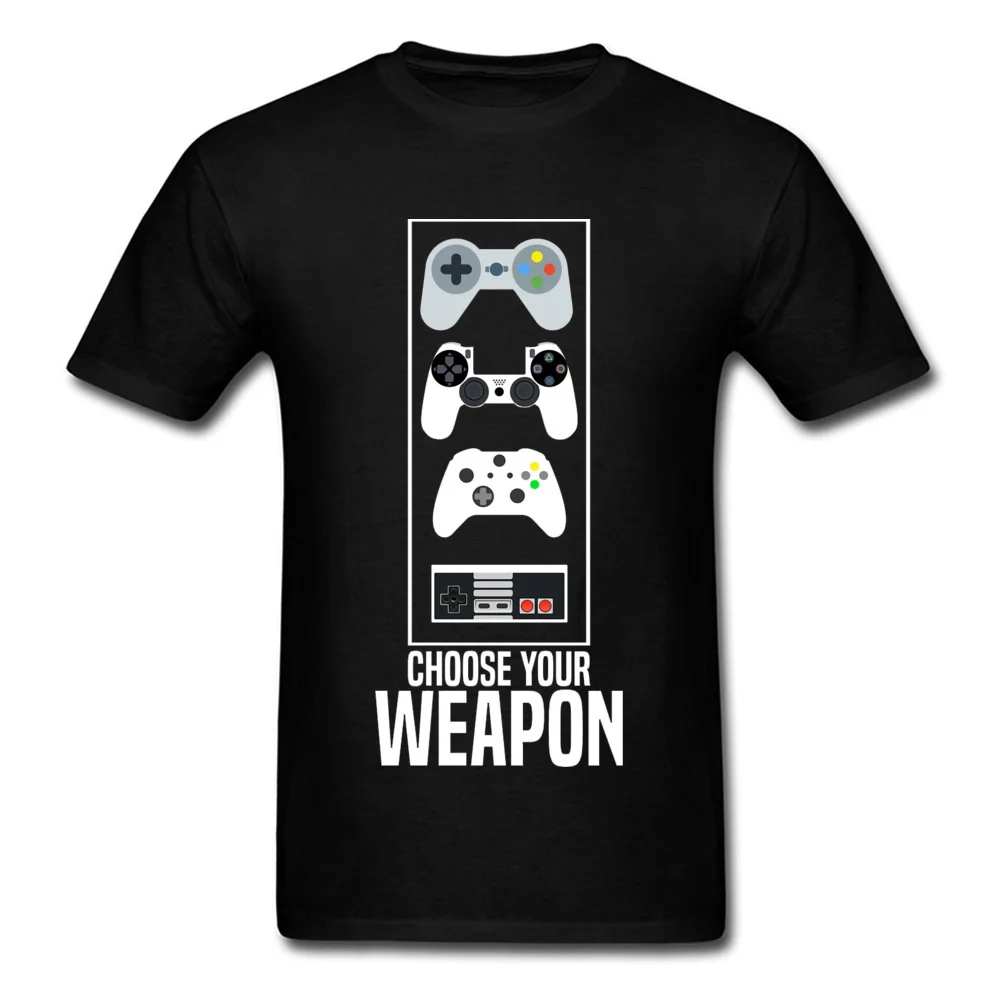 Newest Men T Shirt Choose-your-Weapon-Game0619 Group T Shirts 100% Cotton Fabric Short Sleeve Casual Top T-shirts Crewneck Choose-your-Weapon-Game0619 black