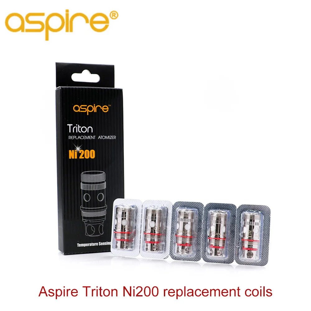 10 шт./лот Оригинал Aspire Atlantis V2 Тритон Ni200 катушки 0.15ohm Температура зондирования