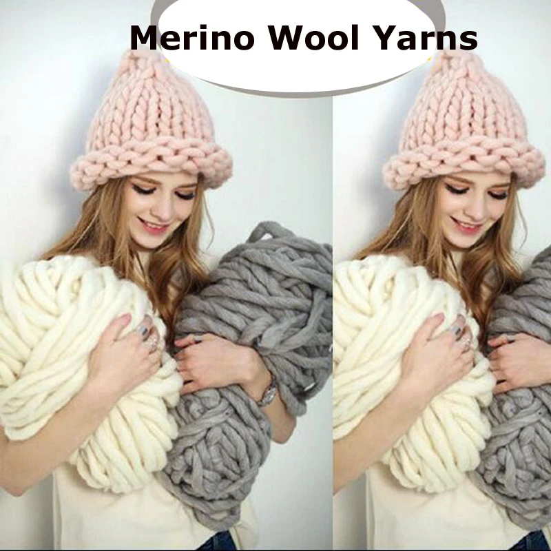 

250g *1 Merino Wool Yarns Super Thick Arylic Blended Yarns Can Knit Blanket Merino Wool Yarns Crochet Blanket Yarns