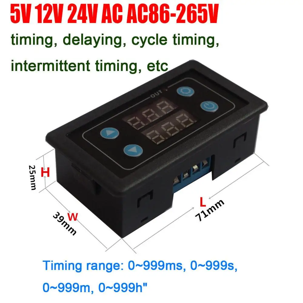 Digital Controller time relay timing delay cycle control Switch 12V 24V 110-220v | Электроника