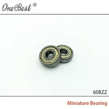 2Pcs/lot 3D Printer Accessories 608ZZ Miniature Bearing Application on Wheels and Common Drive Shaft Whole Sale Free Shipping