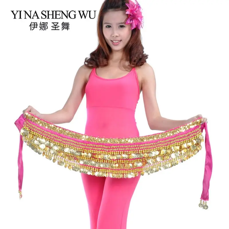 

The new 338 credits gold waist chain small beads super heavy original belly dance waist chain belly dance waist chain belt