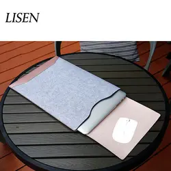 Мышь Pad рукавом сумка для ноутбука Xiaomi MacBook Air 11,6 13 retina Pro 12 15 15,6 чехол шерсть фетр водостойкий тетрадь крышка