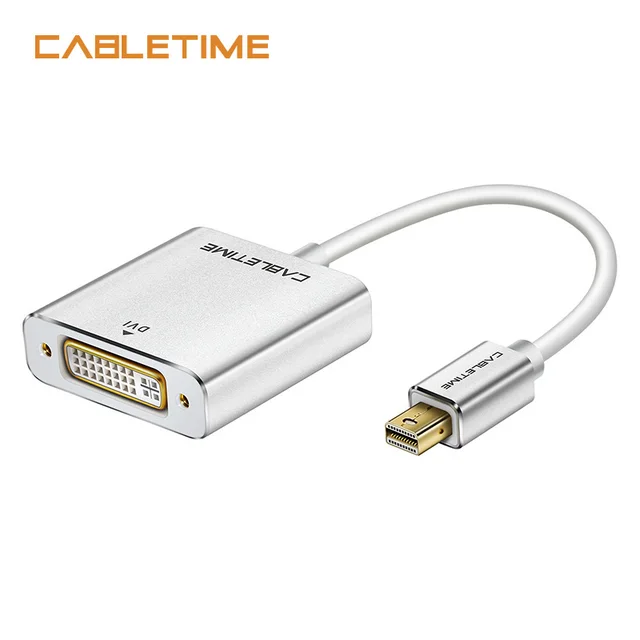Cabletime Mini Displayport To Dvi Adapter Male To Female New