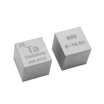 

High Pure 10 x 10 x 10mm Wiredrawing Tantalum Cube Periodic Table Of Elements Cube For Science Teaching Collection (Ta≥99.96%)