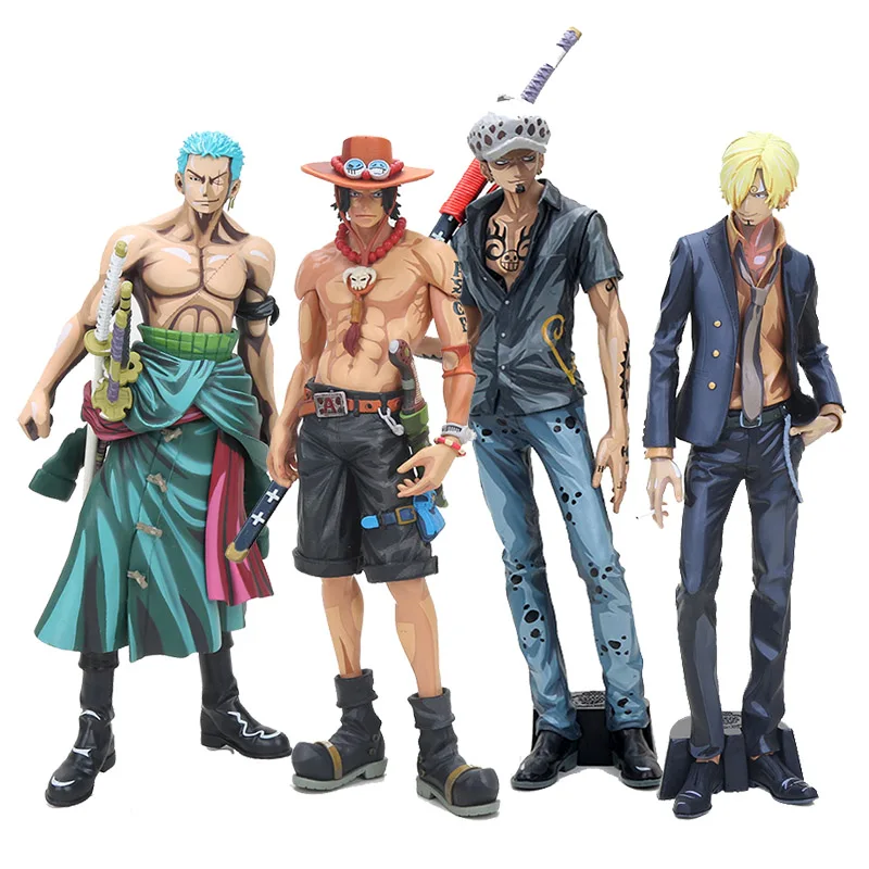 Один кусок Аниме Трафальгар Ло ACE Sanji Roronoa Зоро мультфильм цвет Ver. ПВХ Фигурки