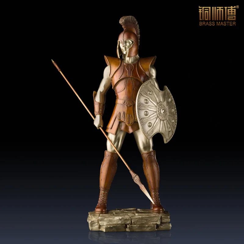 

Copper copper ornaments master "ancient Rome warriors" Home Furnishing handicrafts decoration decoration