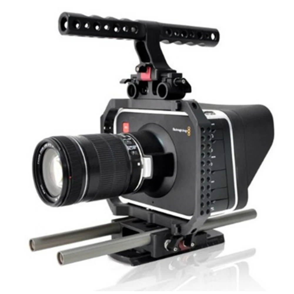 

NEW BMCC Rig DSLR Baseplate + Cage + Top handle handgrip for BlackMagic camera Tilta larpart Movcam DHL free shipping