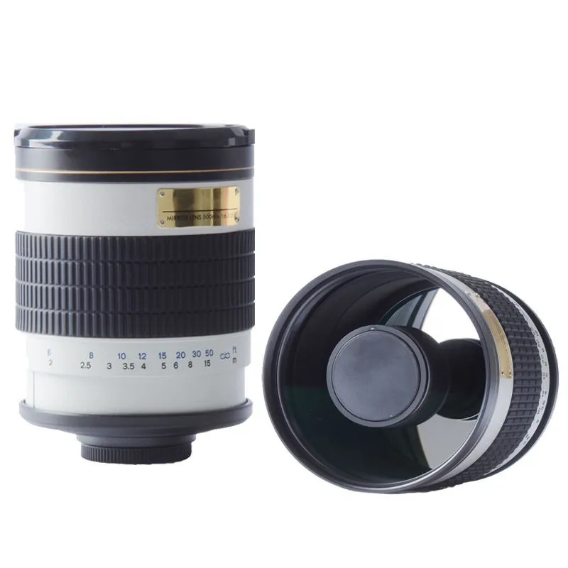 US $129.50 500mm F63 T Mount Mirror Telephoto Lens White For Canon Nikon Sony Pentax Fuji Olympus M43 Nex Mirrorless Camera