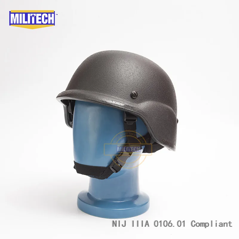 MILITECH BK Black PASGT NIJ IIIA 0106,01 3A полный разрез Баллистические пуленепробиваемые Арамидные пуля доказательство шлем с лабораторным тестированием видео