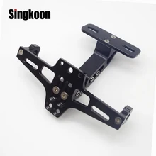 CNC мотоциклетные держатель номерного знака Рамка Кронштейн с светодиодный свет для yamaha fz1n ktm lc4 640 honda cb 600 cb600 cbr250rr ns 200