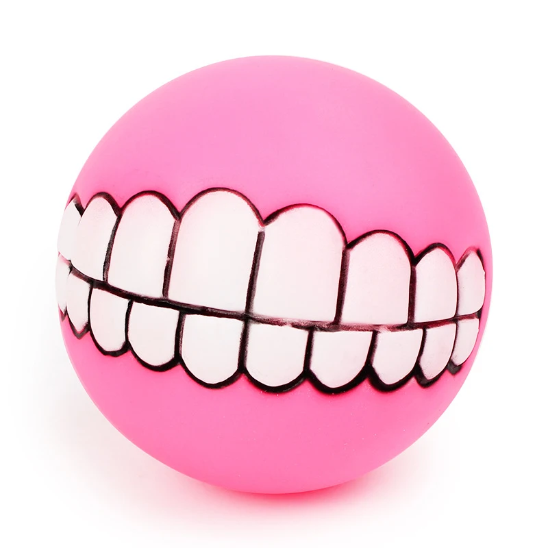 Funny Silicone Pet Dog Cat Toy Ball Chew Treat Holder Tooth Cleaning Squeak Toys Dog Puppy Training Interactive Pet Supplies pet toys dog toys dog toy ball dog chew toy dog toy dog teeth cleaning toy