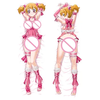 

MMF Hugtto! Pretty Cure characters Cure Muse Cure Rhythm & Cure Etoile Cure Flora pillow cover anime Dakimakura body Pillowcase