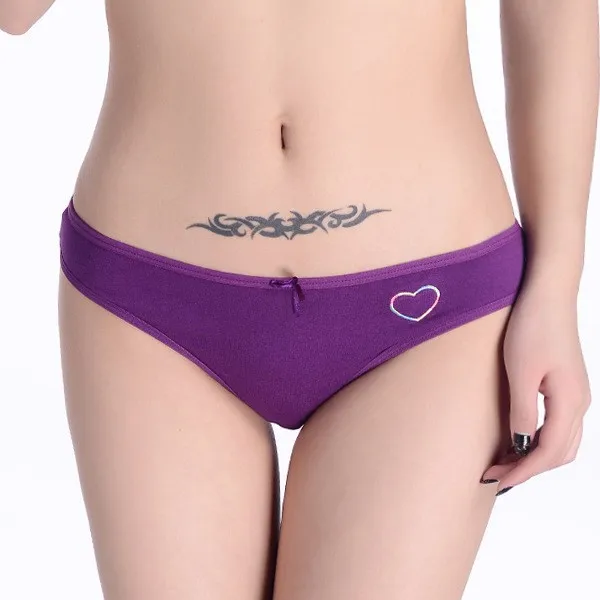 Free Shippingbeauty Sexy Low Rise No Coverage Briefs 100 Cotton Women 