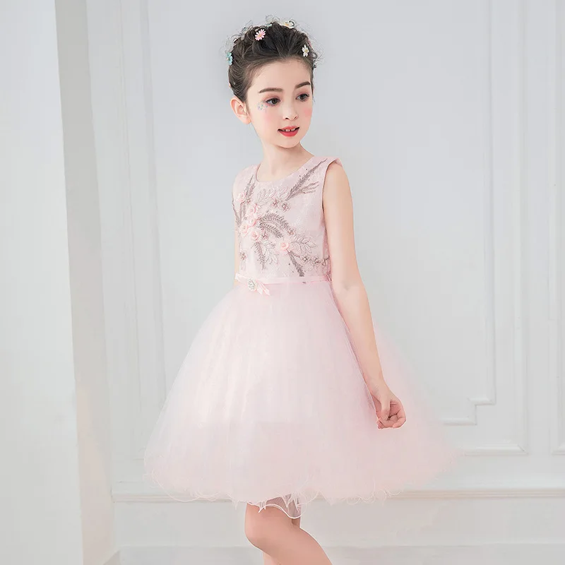 

Baby Girl Party Dress for Teen 4 6 8 10 12 14 Years Fashion Lace Flower Long Sleeve Dresses Kids Princess Dress For Wedding