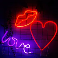 LMID led night light battery USB Charging love decorative letters holiday flamingo led cactus nuvem heart led/cloud lamp Home