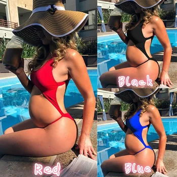 

Fashion Maternity Sexy Swimwear Solid Color One-piece Swimsuit For Pregnant Women 3Colors Clothings For Swimming Wading