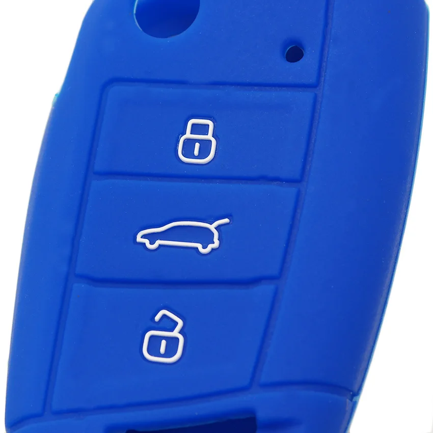 Soft Car Key Case Cover For Volkswagen VW Golf 7 MK7 New Golf 8 MK8 R Tiguan MK2 For Skoda Octavia A7 For SEAT Leon Ibiza Ateca