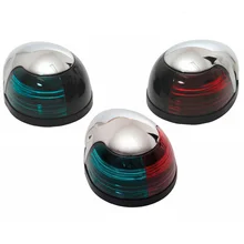 12V 8W МОРСКОЙ лодочный навигационный светильник для яхты из нержавеющей стали, светильник с бантом, аксессуары для лодки