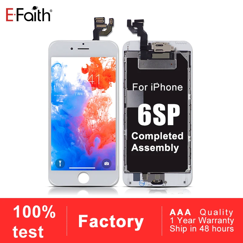 EFAITH полный комплект ЖК экрана в сборе для iPhone 6S Plus или 6SP сменный дисплей с кнопкой