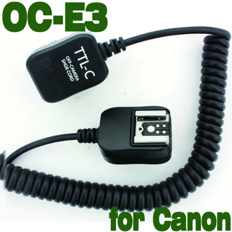 Foleto E-TTL кабель для съемной вспышки кабель для камеры кабель крепление типа Горячий башмак для камеры Canon 5d 7d 5diii 6d 600EX 430EX 580EX II 380EX OC-E3 3M Speedlite