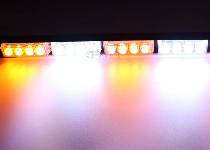35," 96 W 32 светодиодный автомобиль грузовик советник по трафику светодиодный строблампа предупреждение свет бар пожарные полицейские аварийно-спасательных работ, противотуманные фары лампа диммируемая 13 режимов - Цвет: Amber White Amber...