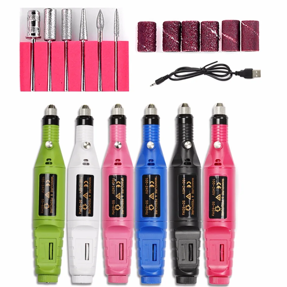 Professional Electric Nail Drill Machine Manicure Machine 20000RPM Nail Art File Ceramic Nail Drill Bits Sanding Nail Tools Set цена Professional Electric Nail Drill Machine Manicure Machine 20000RPM Nail Art File Ceramic Nail Drill Bits Sanding Nail Tools Set цены онлайн