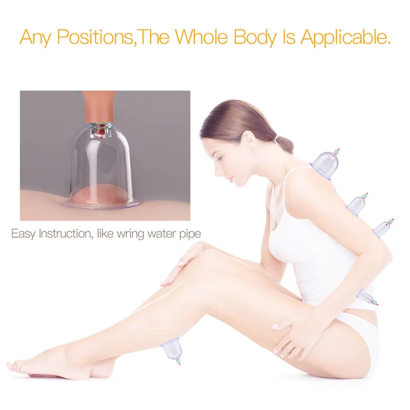

6Pcs Vacuum Cupping Body Massager Transparent Rubber Face Neck Back Massage Health Care Tools Anti Cellulite Instrument 37