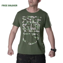 FREE SOLDIER outdoor tactical camouflage printing breathable T-shirt men's quick-drying short sleeve T-shirt CORDURA fabric