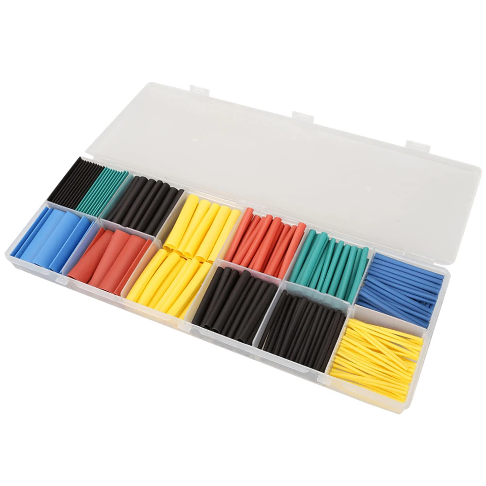 

V1NF 280PCS 5 Colors 8 Sizes Assorted 2:1 Heat Shrink Tubing Wrap Sleeve Kit Free Shipping