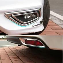 Для 2013 Honda Jade ABS хромированный передний противотуманный светильник+ лампа заднего противотуманного фонаря