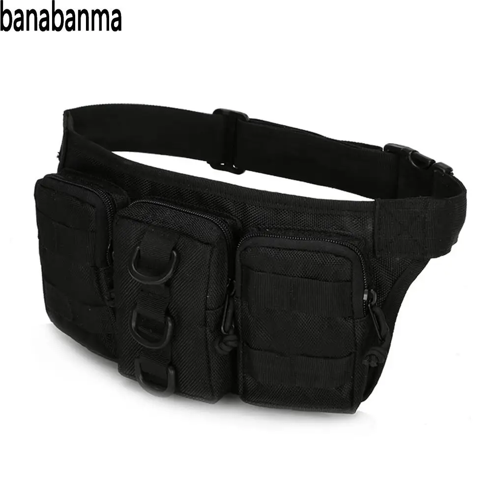 

Banabanma Unisex Waist Bag Outdoor Sport Waist Bag Camping Hiking Lightweight Waterproof Waist Pack Women and Men Bags ZK30